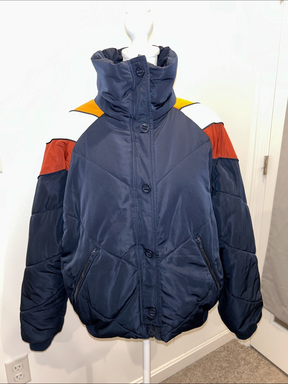 Free People Heidi Ski Cropped Puffer Jacket Size Small - Picture 7 of 11